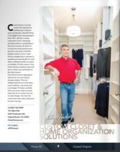Face of Custom Closets and Home Organization Solutions